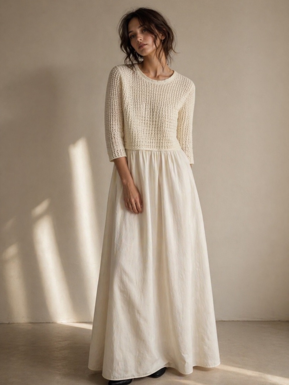 ALEEZA PARIS Lucinda Dress in Ivory